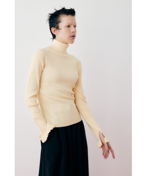 HeRIN.CYE ニット セーター Cuff frill knit tops カフフリルニット
