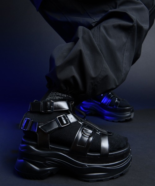 ADRER 「ADRER」 サンダル S ブラック メンズ : ZOZOTOWN Yahoo