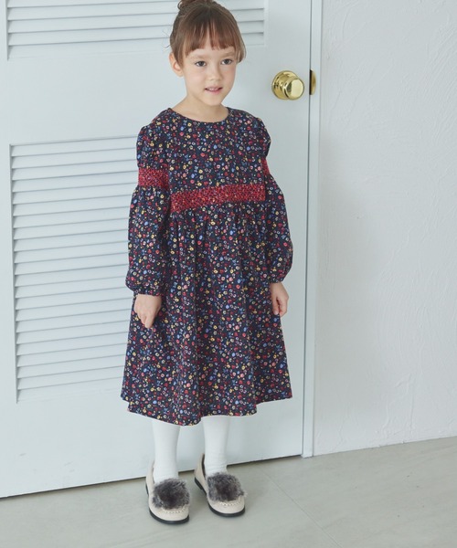 pairmanon（ペアマノン） ワンピース シャーリング 総柄ワンピース