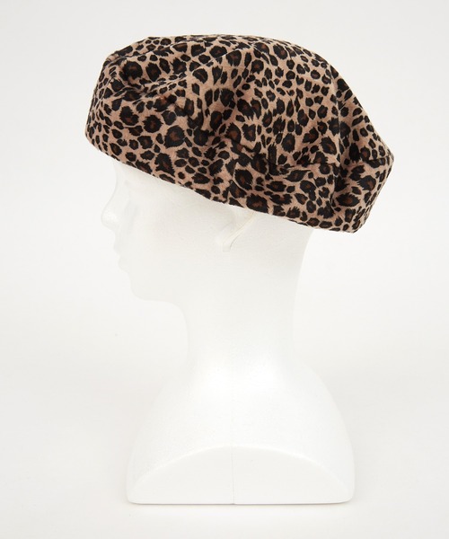 Nambre nine NIEDIECK VELVET ヒョウ柄 ベレー帽 ankoROCK 帽子 ベレー帽 an meets zakka レオパードベロアベレー