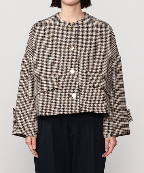 新品タグ付き✨25SS✨マッキントッシュ　HUMBIE ノーカラー　ジャケット Mackintosh（マッキントッシュ） ジャケット ノーカラージャケット