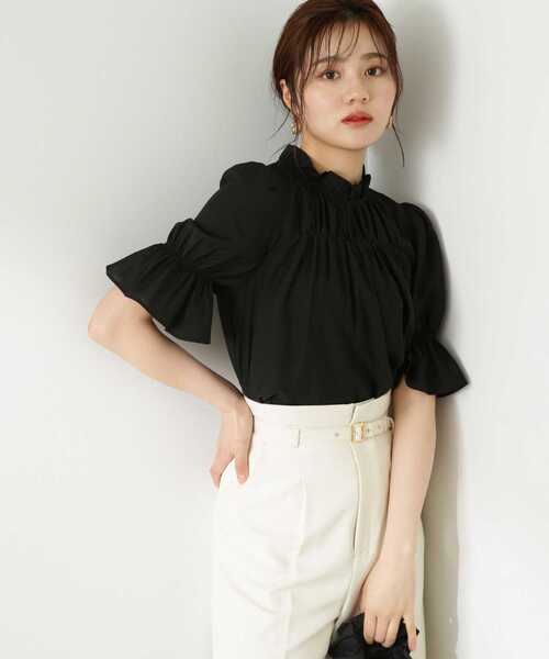「PROPORTION BODY DRESSING」 半袖ブラウス FREE ブルー レディース PROPORTION BODY DRESSING 「PROPORTION DRESSING」 半袖