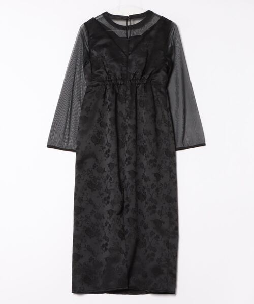 ドレス カシュクールジャガードドレス_21