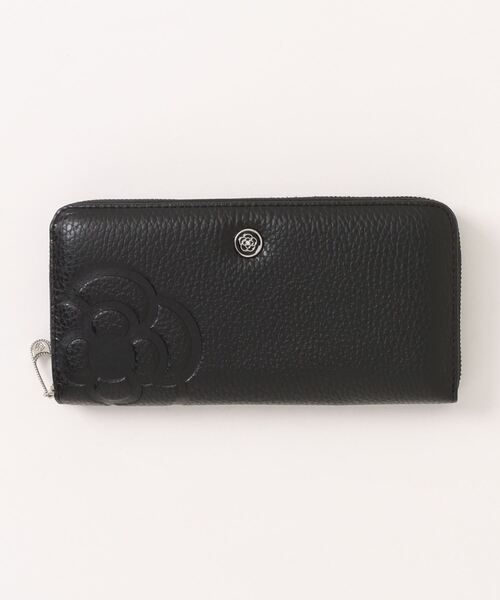 【新品・未使用・正規品】アナスイ　L字長財布　ブルボン　ブラック ANNA SUI 財布 ブルボン Lファスナー長財布 レディース