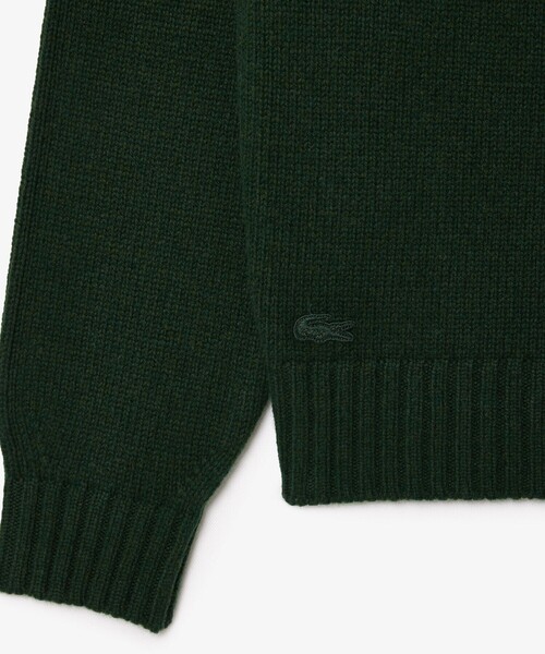 LACOSTE セーター ニット グラフィカルワニロゴジャカードニット