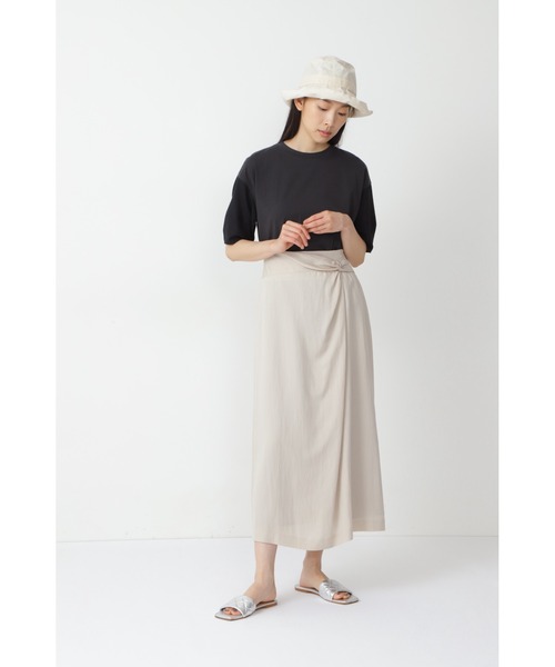 「human woman」 半袖カットソー MEDIUM ブラック系その他 レディース