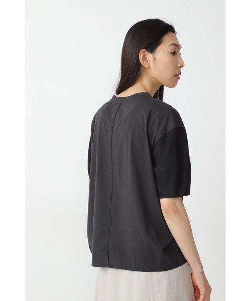 「human woman」 半袖カットソー MEDIUM ブラック系その他 レディース