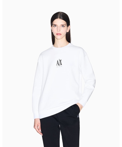 トレーナー スウェット 「A|X アルマーニ エクスチェンジ」ICON クルーネックスウェットプルオーバー レディース ARMANI EXCHANGE トレーナー スウェット 「A|X アルマーニ