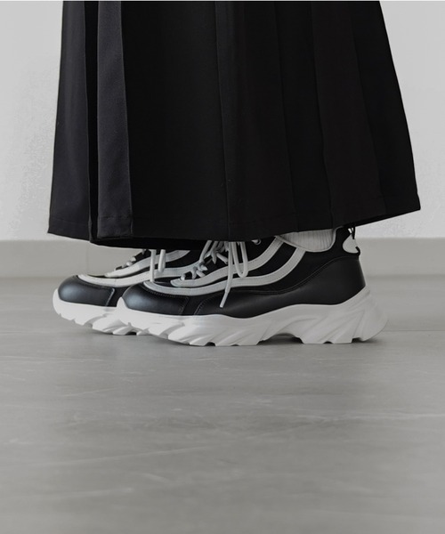 ELLUV スニーカー 「ELLUV/エルヴ」+7cmボリュームハイソール 厚底