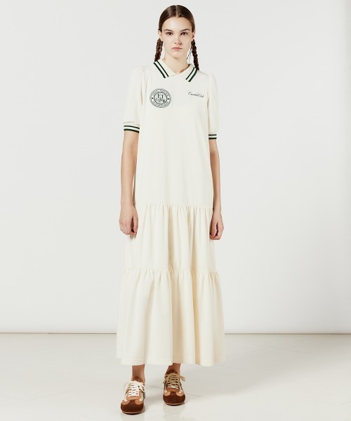 ESSENTIAL TENNIS CLUB ポロシャツワンピース ESSENTIAL（DOUBLE STANDARD CLOTHING） ワンピース カノコ