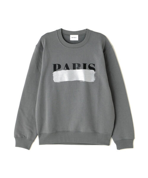 トレーナー スウェット DROIT BELLO（ドロイトベロ）シルバーブラッシュPARIS スウェット レディース