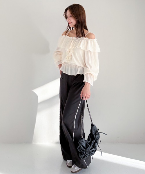 FENDI パンツ Heather（ヘザー） スラックス パンツ パールスラックスパンツ 284587