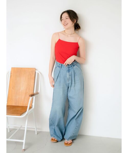 Ungrid ジーンズ デニム デニムパンツ ウエストタックカーブ
