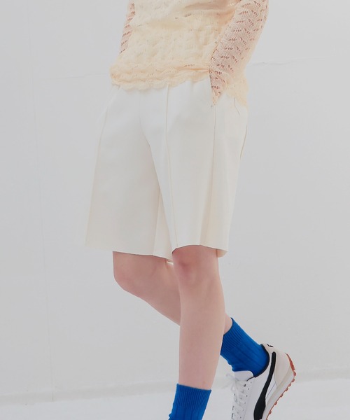 パンツ high gauge knit bonding short pants(ハイゲージニットボンディングショートパンツ) レディース