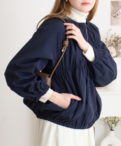 シャルレ　ギャザーブルゾンМ〜Ｌ 工場 直営 店ファッション - シャルレ ギャザーブルゾンМ〜L新品