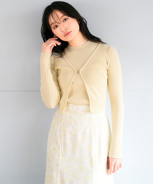 MISCH MASCH ニット セーター 2025春夏新作 金ホックリブニット
