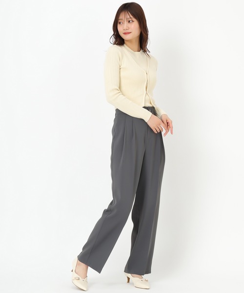 ミッシュマッシュ MISCH MASCH 2025春夏新作 金ホックリブニットアンサンブル/MM518303 （L.BLUE） ミッシュマッシュ MISCH MASCH 2025春夏新作 金ホックリブニット