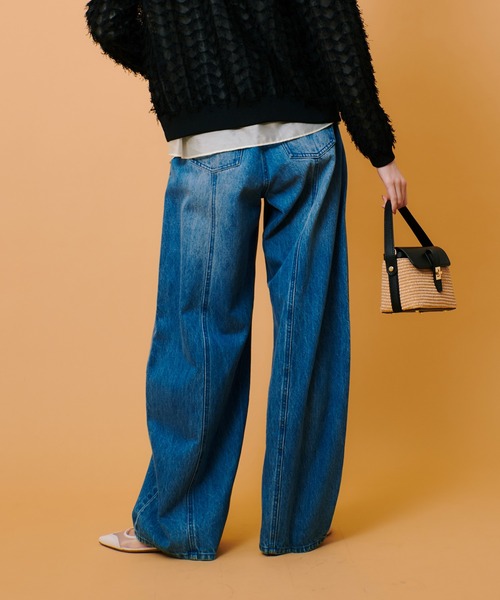 allureville ジーンズ デニム デニムパンツ ラインデニムパンツ