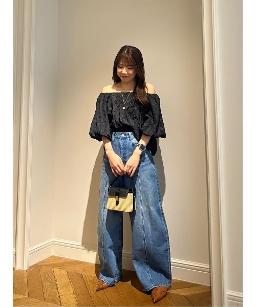 allureville ジーンズ デニム デニムパンツ ラインデニムパンツ
