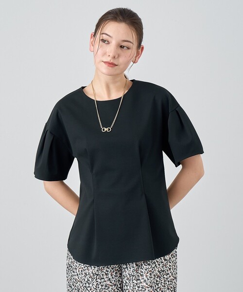 ANAYI - ANAY38 半袖ブラウス新品 ANAYI 「ANAYI」 半袖ブラウス 38 ブラック レディース
