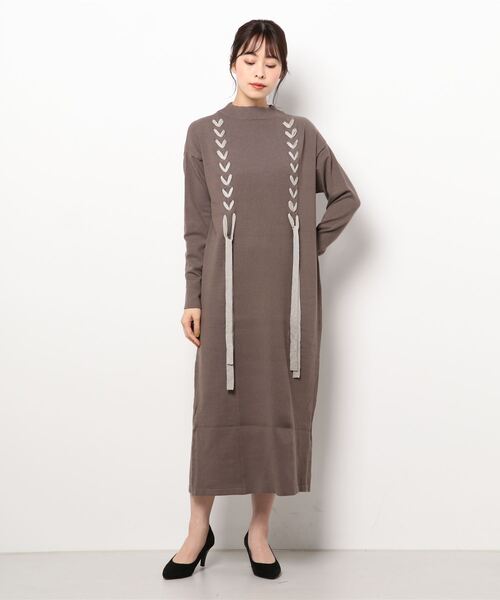 LAGUNAMOON（ラグナムーン） ニットワンピース FREE ブラウン