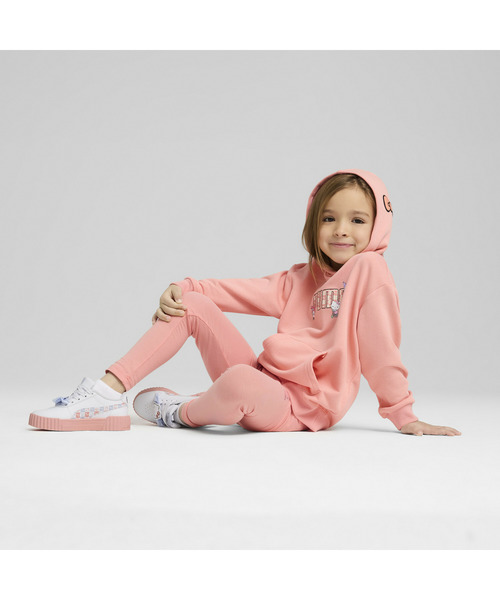 ハローキティとプーマのコラボ パーカー PUMA（プーマ） ジップアップパーカー キッズ 女の子 ハローキティ