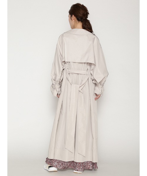 「emmi」 トレンチコート 0 ライトベージュ レディース_画像3