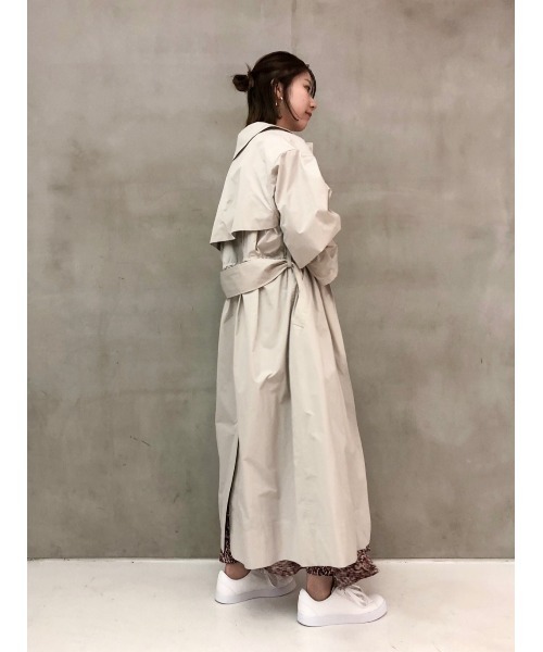 「emmi」 トレンチコート 0 ライトベージュ レディース_画像4