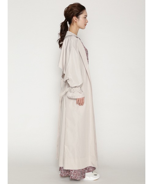 「emmi」 トレンチコート 0 ライトベージュ レディース_画像7