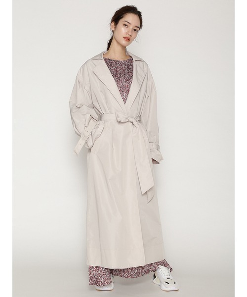 「emmi」 トレンチコート 0 ライトベージュ レディース_画像8