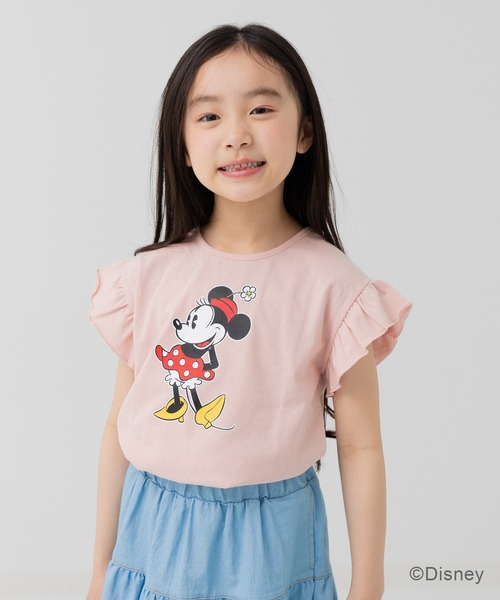 Disney（ディズニー） tシャツ 「ディズニー」ミニーマウス/肩フリルT