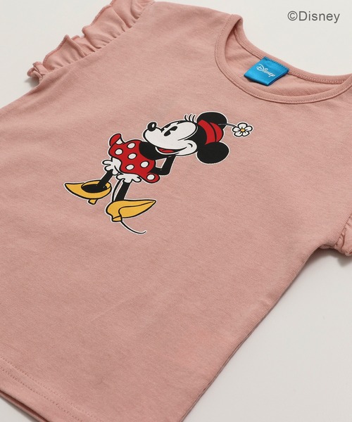 Disney（ディズニー） tシャツ 「ディズニー」ミニーマウス/肩フリルT 