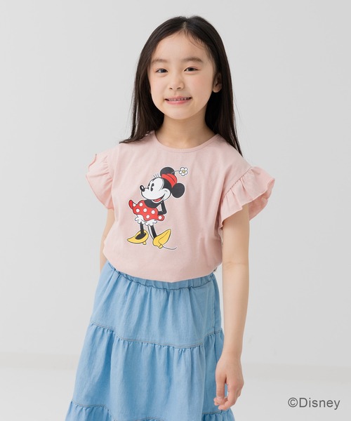 Disney（ディズニー） tシャツ 「ディズニー」ミニーマウス/肩フリルT 