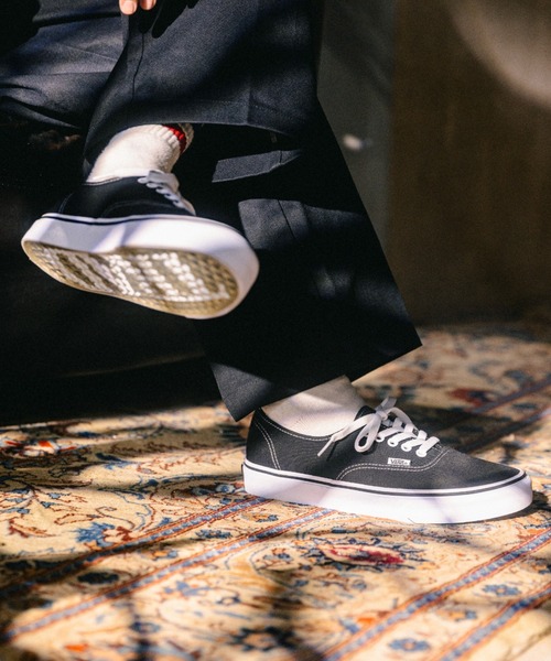 スケートボード Vans Authentic \"Black/Black\" (V44CF BS) 29cm Vans Authentic レザー Black V44CF BS