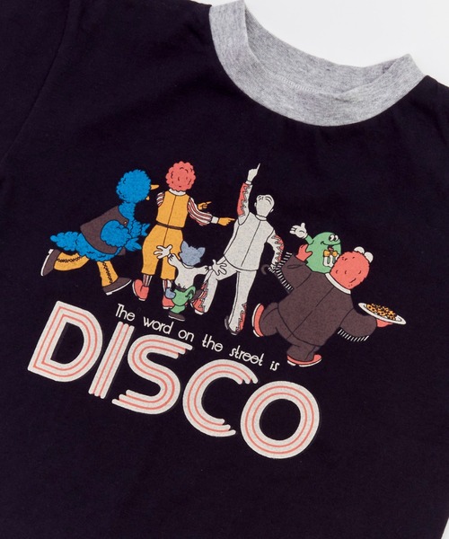 [OGARP] Marine Boy プリント ストライプ Tシャツ *韓国人気 韓国通販 dgo】UNISEX レタープリント リンガーTシャツ グレー