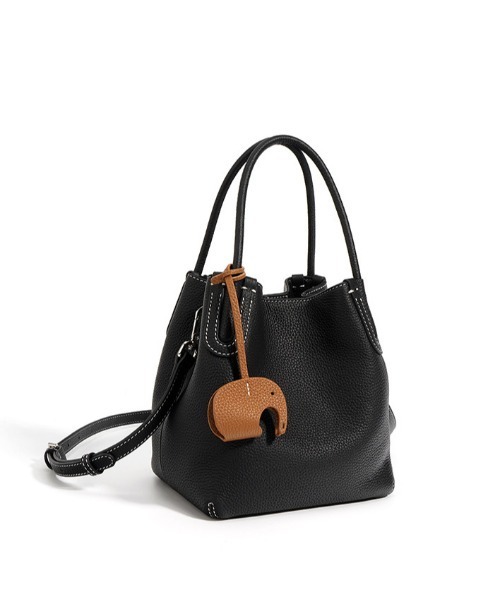 ショルダーバッグ バッグ 「 NiiNa / ニーナ 」高品質牛革  2way バケットレザーバッグ レディースの画像