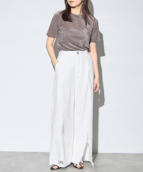 tシャツ シアーベロアT レディース tシャツ シアーベロアTシャツ レディース : ZOZOTOWN Yahoo!店
