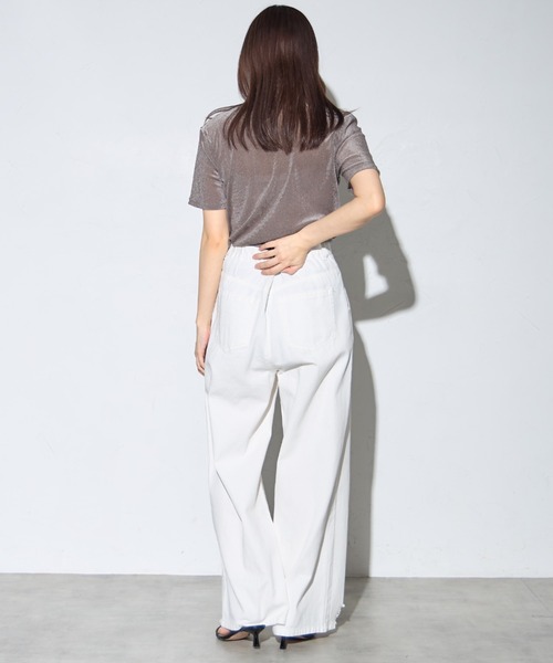 tシャツ シアーベロア半袖Tシャツ レディース : ZOZOTOWN Yahoo