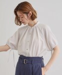 ブラウス シャツ 「洗える・シワになりにくい」...の詳細画像1