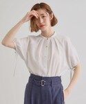 ブラウス シャツ 「洗える・シワになりにくい」...の詳細画像2