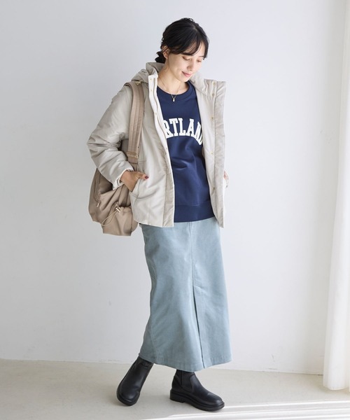 「GLOBAL WORK」 スウェットカットソー MEDIUM スミクロ レディース_画像2