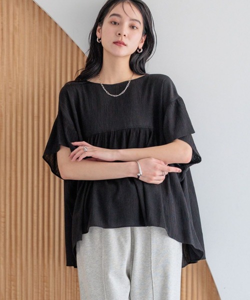LOWRYS FARM ブラウス シャツ ヨウリュウチュニックSS 495288