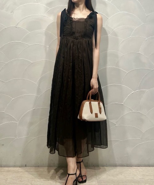 SNIDEL ワンピース シアーシフォンワッシャーワンピース