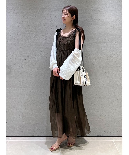 SNIDEL ワンピース シアーシフォンワッシャーワンピース