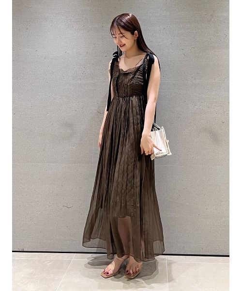 SNIDEL ワンピース シアーシフォンワッシャーワンピース