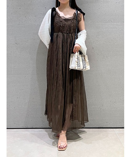 【タグ付き新品】SNIDEL スナイデル シアーシフォンワッシャーワンピース シアーシフォンワッシャーワンピース(マキシ・ロングワンピース