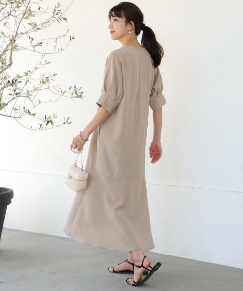 Bou Jeloud（ブージュルード） ワンピース 麻ライクキーネック