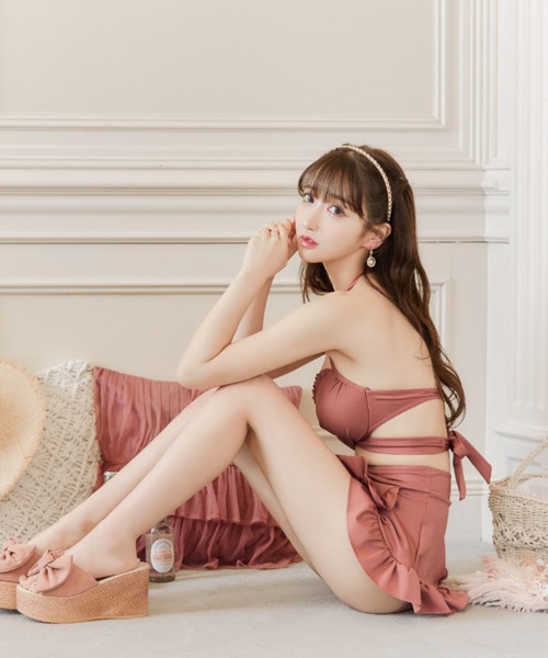 sugar nine 水着 ホルターネックハイウエストビキニ 3点セット「ビキニ