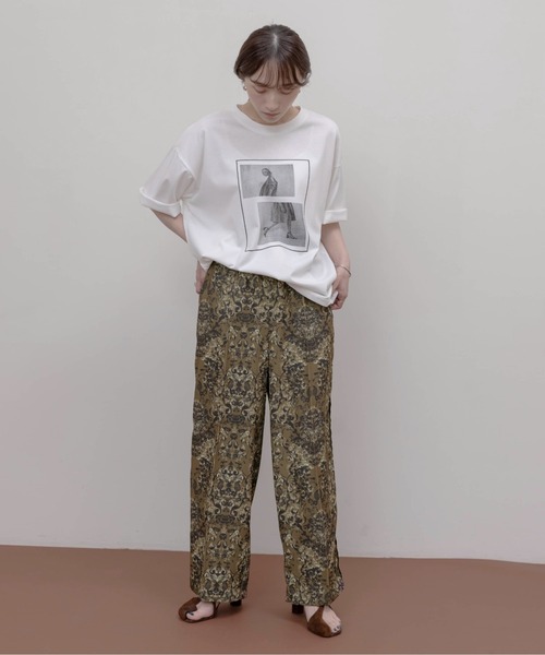 新品タグ付き　Eimee Law サイドライン　ナイロンパンツ 新品タグ付】Eimee Law サイドライン ナイロンパンツ イージー