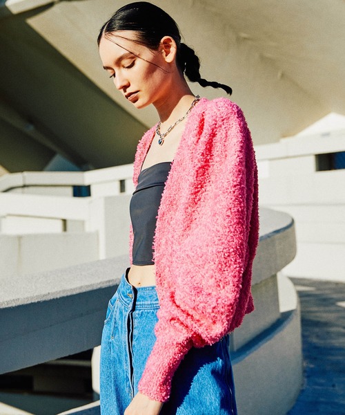 MAISON SPECIAL（メゾンスペシャル） ニットカーディガン FREE ピンク